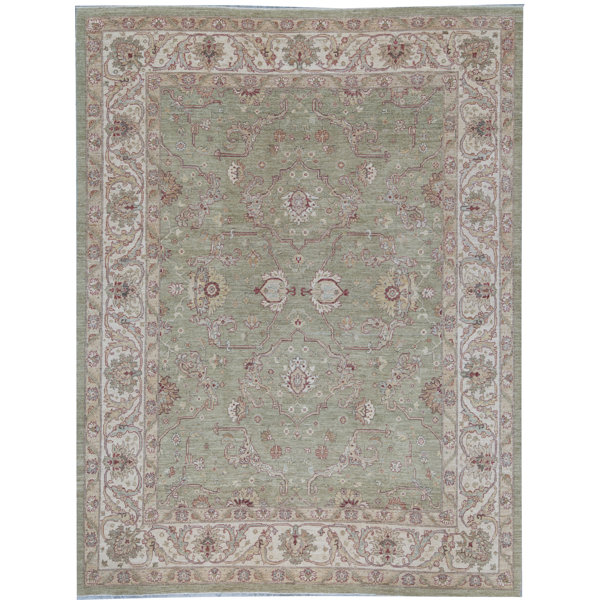 Bokara Rug Co., Inc. Sultanabad HandKnotted HighQuality Light Green